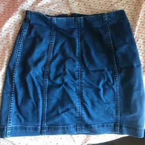 Free people jean skirt
